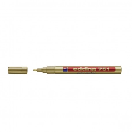 Marcatore Oro a Vernice Permanente Punta conica 1 - 2 mm - Edding 751 8164