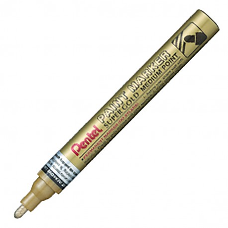 Marcatore Oro "M" Permanente Punta Media 4,5mm paint marker linea amiko - Pentel MMP10-X