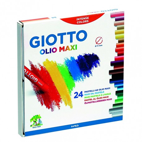 Pastelli a Olio da 24 colori in astuccio - Giotto 293100 / 28125