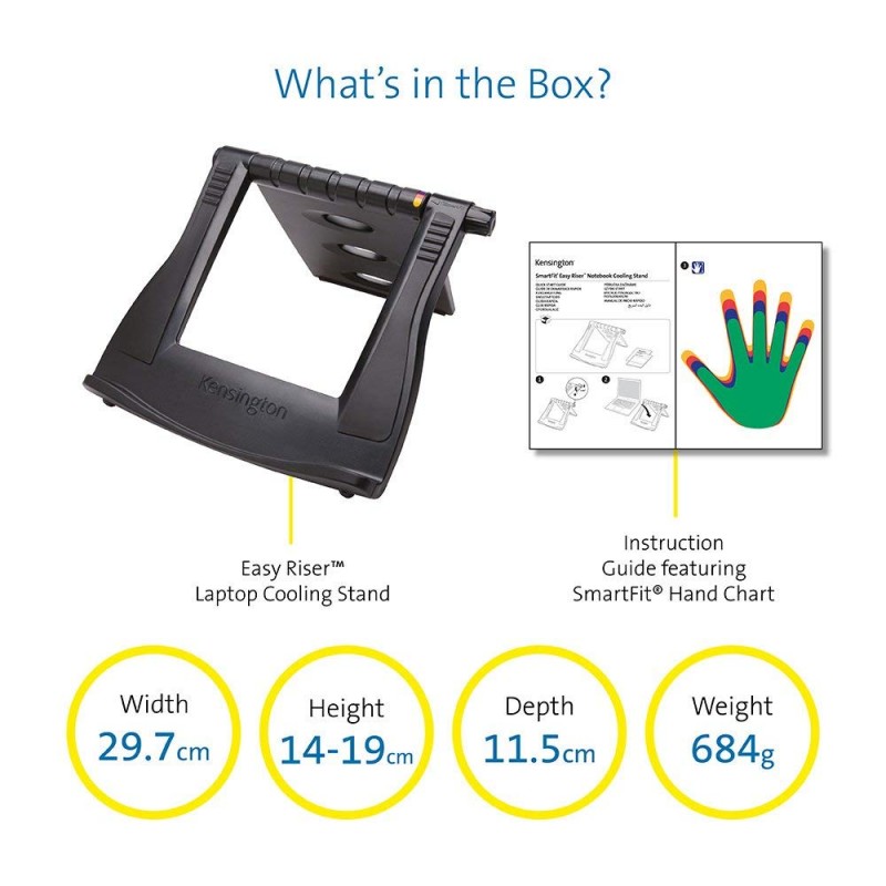 Base di raffreddamento per laptop SmartFit Easy Riser - Kensington