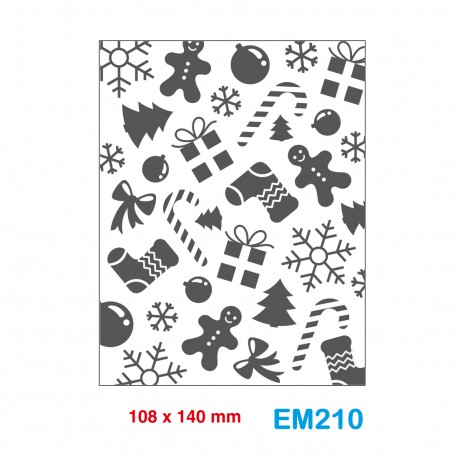 Cartella effetto rilievo 2D Embossing Forma Gingerbread - Wiler EM210