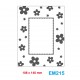 Cartella effetto rilievo 2D Embossing Forma Cornice decorativa fiori - Wiler EM215