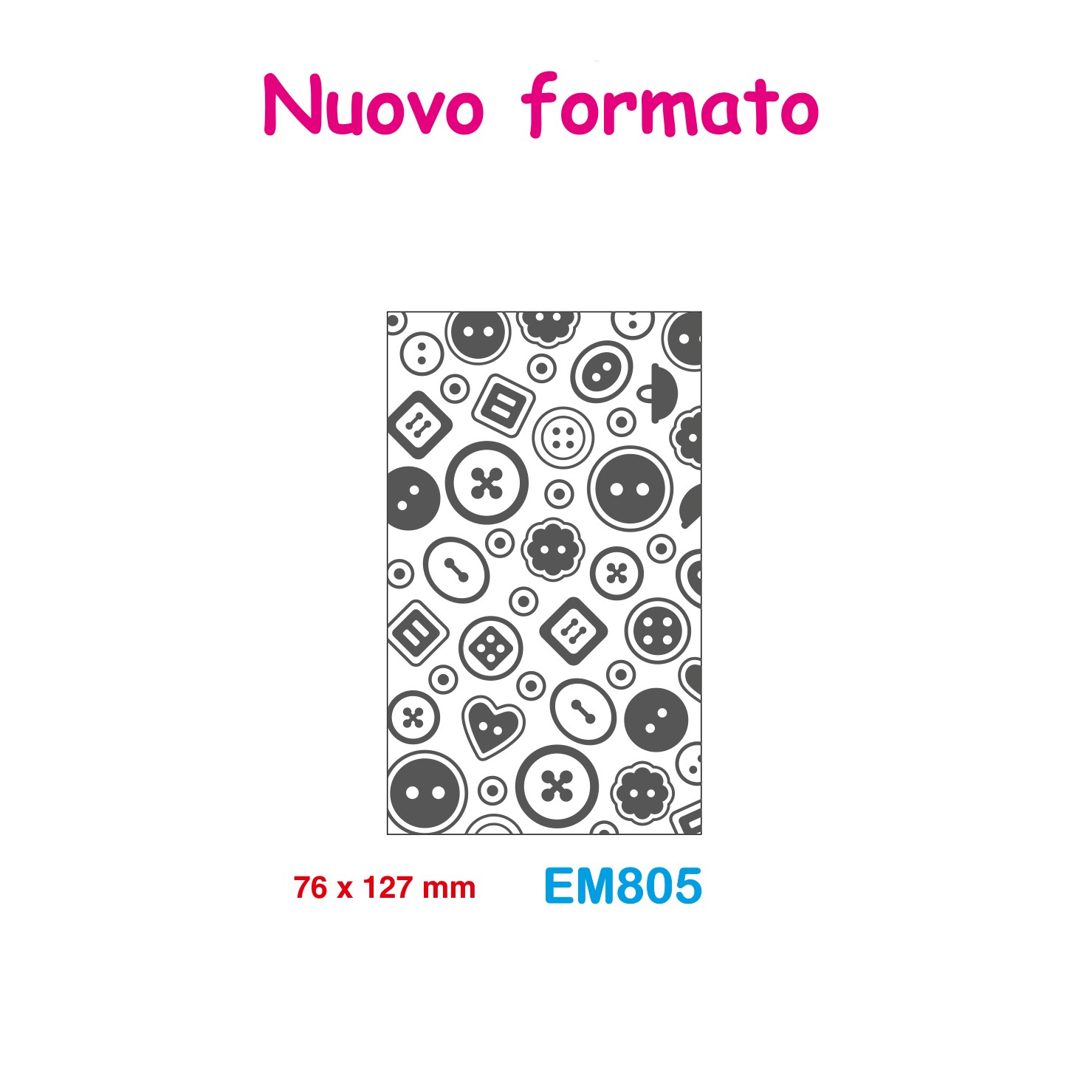 Cartella effetto rilievo 2D Embossing Forma Cornice fiori 128x180mm