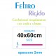 Feltro rigido crema 2 mm 40x60 confezione foglio singolo - Wiler FELT4060H2C02