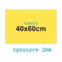 Feltro rigido giallo 2 mm 40x60 confezione foglio singolo - Wiler FELT4060H2C03