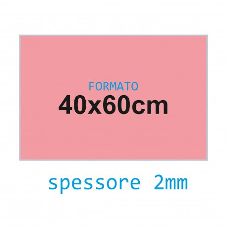 Feltro rigido rosa 2 mm 40x60 confezione foglio singolo - Wiler FELT4060H2C11