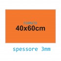 Feltro rigido arancione fiamma 3 mm 40x60 confezione foglio singolo - Wiler FELT4060H3C06