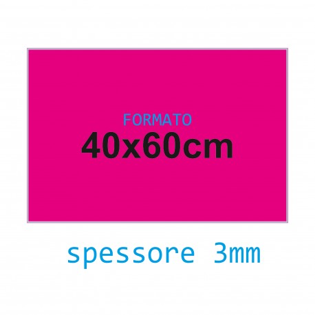 Feltro fucsia 3 mm 40x60 confezione foglio singolo - Wiler FELT4060H3C12