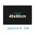 Feltro rigido nero 3 mm 40x60 confezione foglio singolo - Wiler FELT4060H3C30