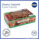 Elastici assortiti in gomma di puro caucciù molle miste Lebez 75018