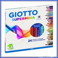 GIOTTO Supermina - Astuccio da 36 Matite a Pastello Colorate, 3.8mm :  : Cancelleria e prodotti per ufficio