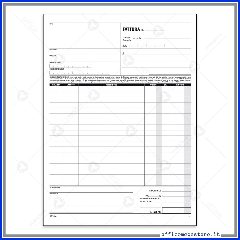 Data Ufficio DU168524C00 modulo e libro contabile A4 (DU168524C00)