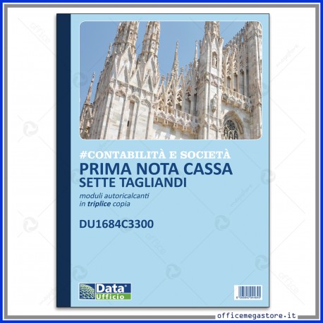 Primanota Cassa (Entrate-Uscite, Partite Fuori Cassa) blocco da 33