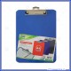 Portablocco Blu in PVC Formato A4 con Clip fermafogli in Metallo e Gancio per Appendere Lebez 7712