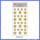 Etichette adesive stickers glitter forma Stella colore oro 1 foglio 105x200 mm Wiler STKGL05