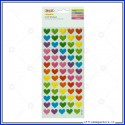 Puffy stickers adesivi in rilievo a forma di cuore assortiti Wiler STKPUF03