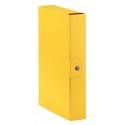 Cartella Portaprogetti Giallo Dorso 6 cm Chiusura a Bottone confezione 5 pezzi Esselte C2609