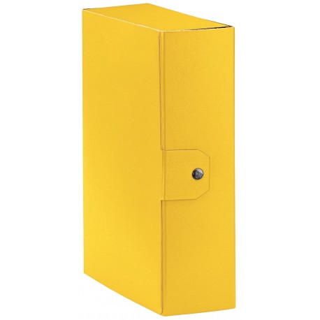 Cartella Portaprogetti Giallo Dorso 10 cm Chiusura a Bottone confezione 5 pezzi Esselte C3009