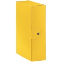 Cartella Portaprogetti Giallo Dorso 10 cm Chiusura a Bottone confezione 5 pezzi Esselte C3009