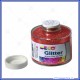 Barattolo glitter rosso polvere a grana fine da 150ml porporina  CWR Art.130/100/3