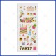 Etichette Adesive in rilievo con stampa metallizzata motivo Happy Birthday Wiler STK191015