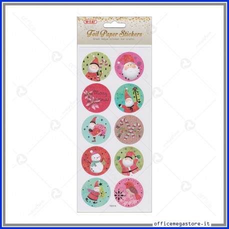 Etichette Adesive in carta con stampa metallizzata stickers Wiler STK192019