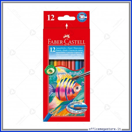 Matite Colorate Acquerellabili Astuccio da 12 Faber Castell 114413