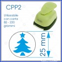 Fustella a leva per carta perforatore craft punch fustelle a mano per fustellare sagome a forma di albero di natale 25 mm CPP206