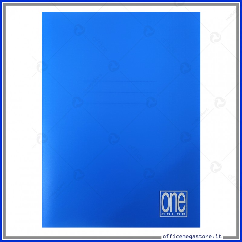 Quaderno One Color - A5 - punto metallico - 1 rigo - con margine - 20+1  fogli - 80 gr - Blasetti - 1405 - 8007758008687 - DMwebShop