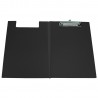 Portablocco Doppio in PVC colore Nero Formato A4 con Clip fermafogli in Metallo - Wiler CB6N