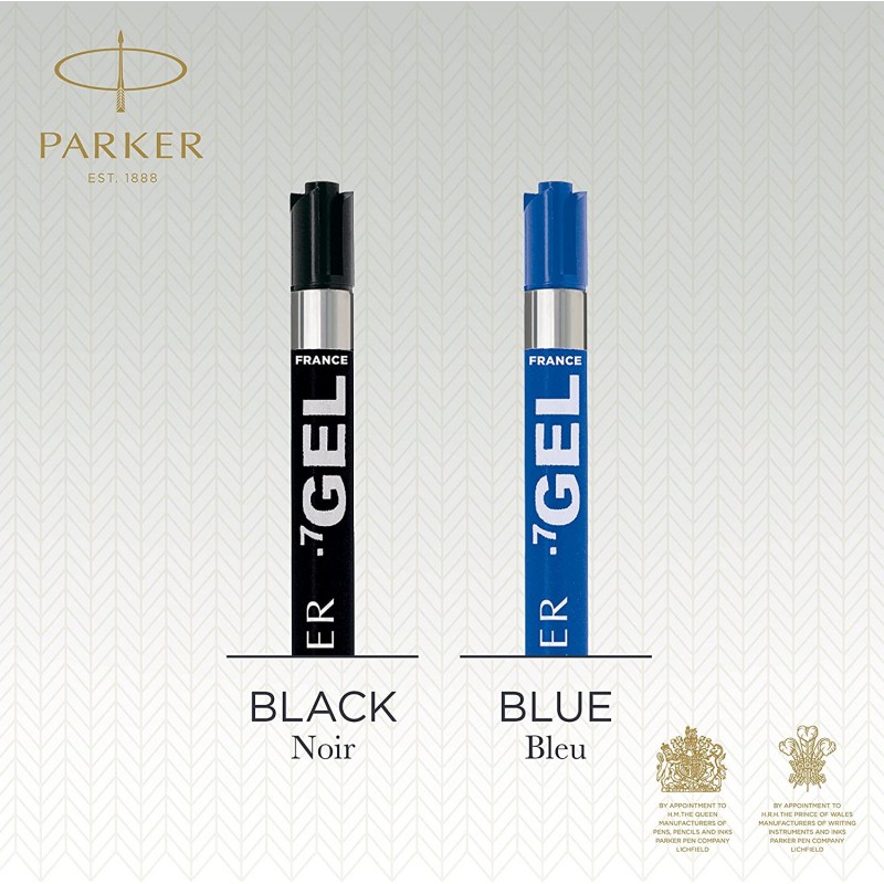 Refill Parker Di colore nero ricambi per penne a sfera punta media