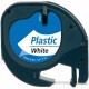 Nastro in plastica compatibile per stampanti Dymo LETRATAG 12mm X 4mt Colore Bianco