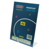 Portadepliant  a "L" Formato A4 in Acrilico Trasparente - Wiler PMMA5702