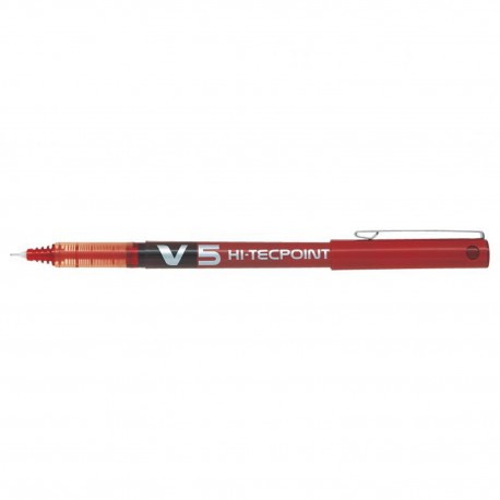 Roller Hi-Tecpoint V5 Pilot a inchiostro Liquido Rosso Punta Fine