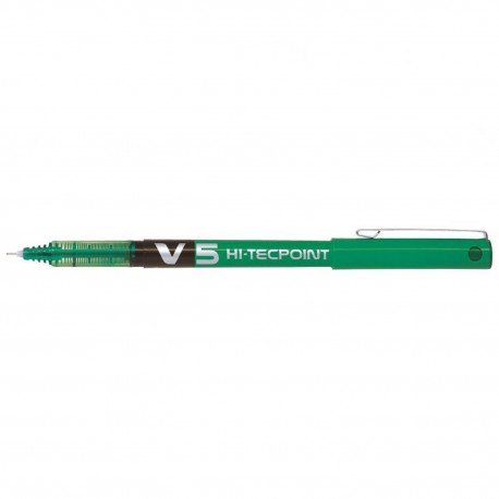 Roller Hi-Tecpoint V5 Pilot a inchiostro Liquido Verde Punta Fine