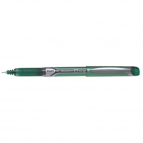 Roller Hi-Tecpoint V5 Grip Pilot a inchiostro Liquido Verde