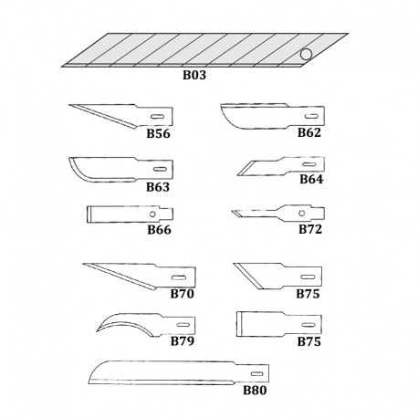 Confezione 12 Lame di Ricambio per Cutter P200 - Wiler PL200