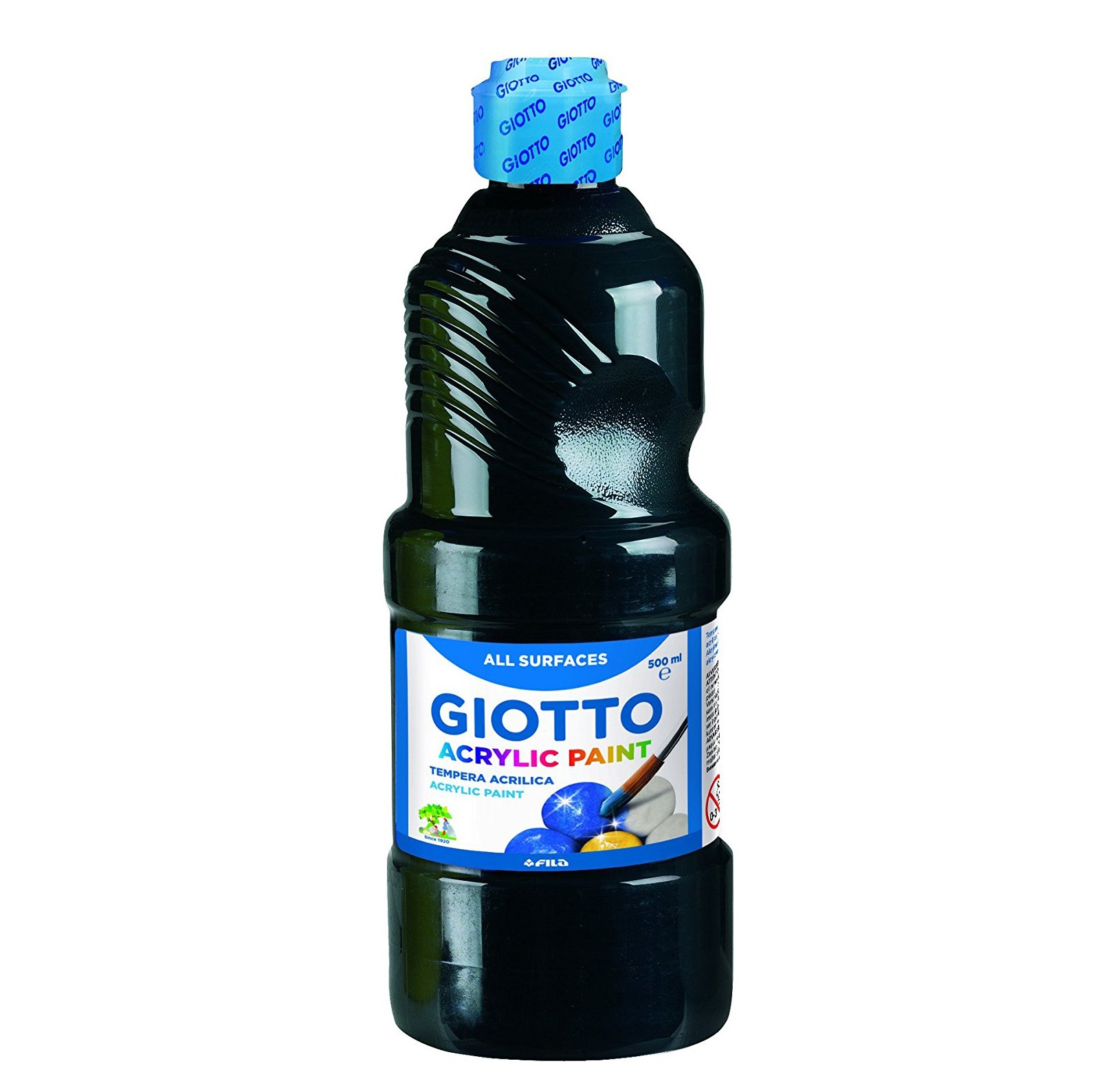 Tempera acrilica Giotto - nero - 500 ml - 533724 