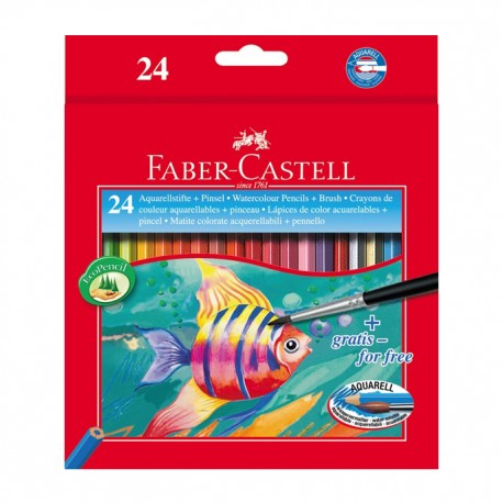 Matite Colorate Acquerellabili Astuccio da 24 - Faber Castell 114425