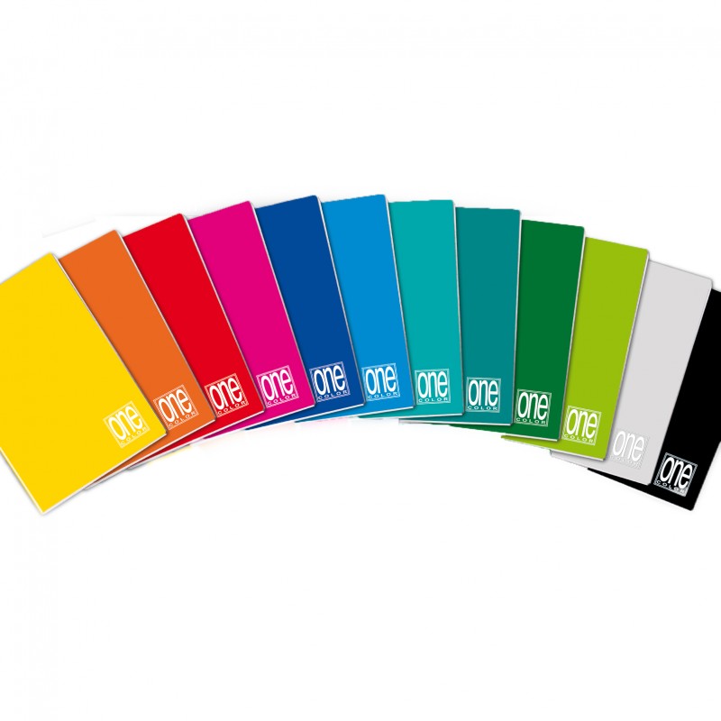 Quaderno One Color - A5 - punto metallico - 1 rigo - con margine - 20+1  fogli - 80 gr - Blasetti - 1405 - 8007758008687 - DMwebShop