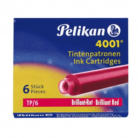 Cartucce Rosso Inchiostro TP/6 - Pelikan 0ATM05