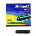 Cartucce Verde Scuro Inchiostro TP/6 - Pelikan 0PK300087