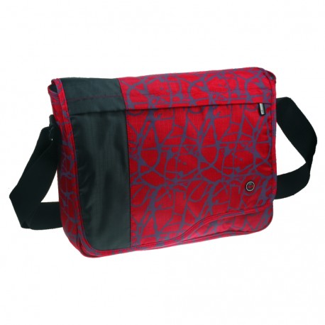 Borsa Portadocumenti/Pc Rosso a due Tasche Frontali in Tessuto poliestere - Wiler F852R