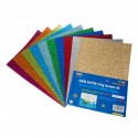 Carta Glitter 10 Fogli Colori Assortiti - Wiler GLP10