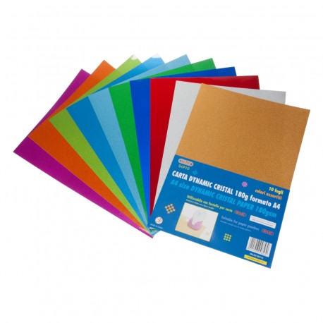 Carta Dynamic Cristal 10 Fogli Colori Assortiti - Wiler DCP10