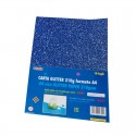 Carta Glitter Blu confezione 10 fogli Wiler GLP10C05