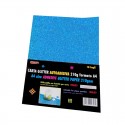 Carta Glitter Blu cielo Autoadesiva 10 Fogli 210g formato A4 Wiler GLP10AC12