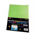 Carta Glitter Verde chiaro Autoadesiva 10 Fogli 210g formato A4 Wiler GLP10AC13