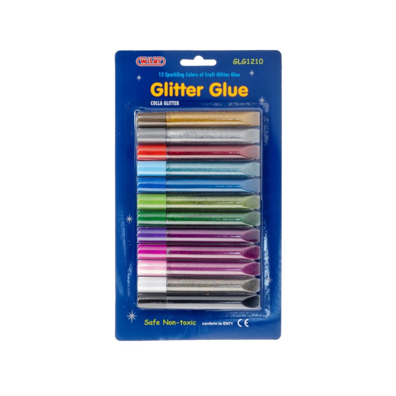 COLLA GLITTER 12 COLORI