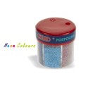 Barattolo Glitter Polvere Rainbow da 6 colori Neon - Wiler GF0610R